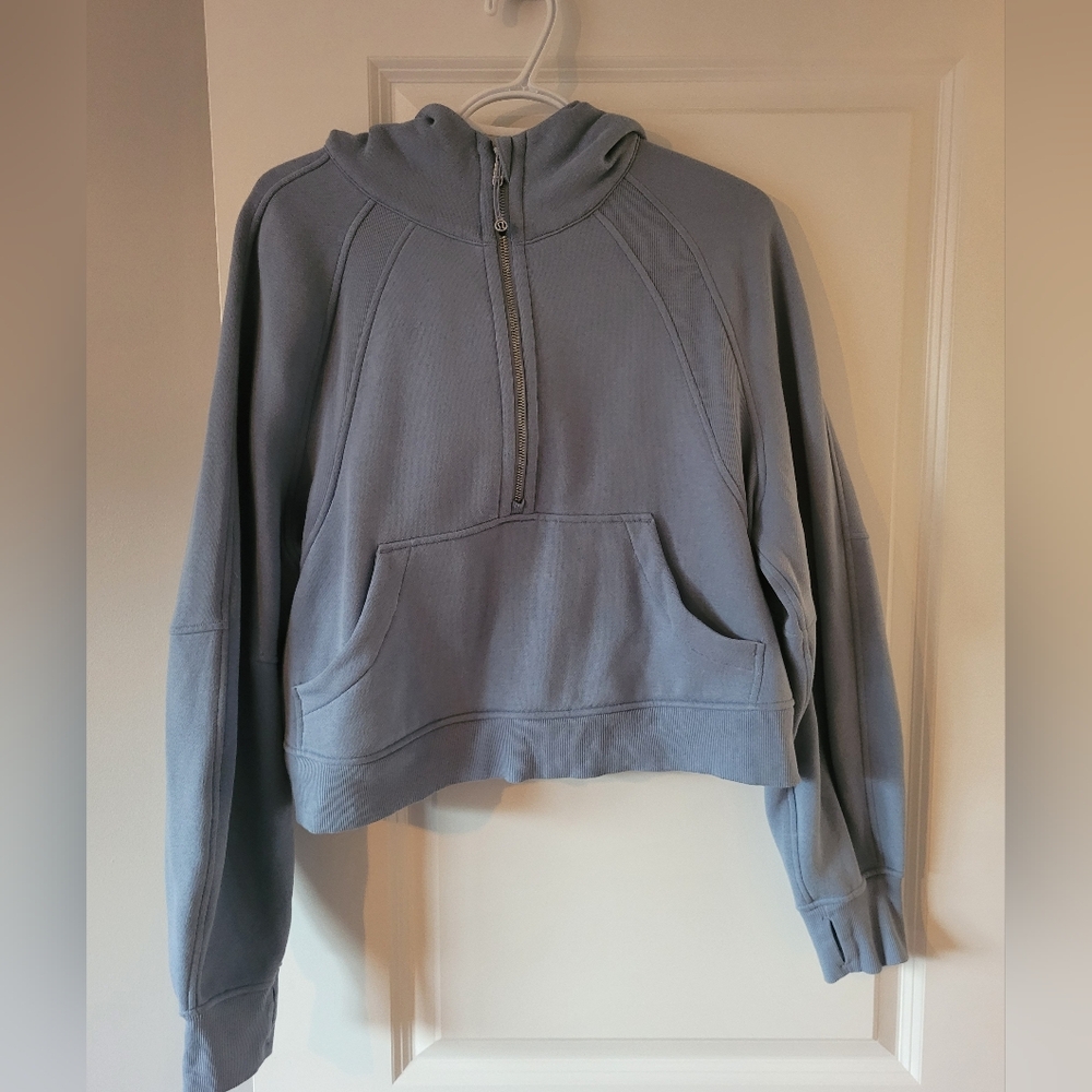 Scuba oversized 1/2 zip hoodie